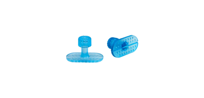 Keco Ice crease tab 17x35mm translucent blue - 5 Pack