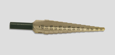1/2in Step drill bit - 3/16 to 1/2