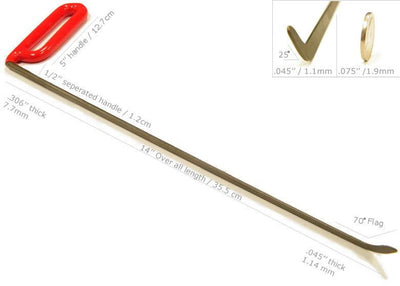 Dentcraft 14in Shaved Tool - Right