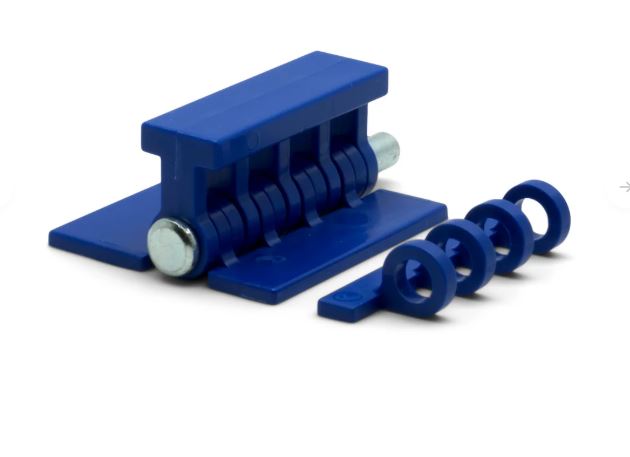 Keco 50 mm (2.00 in) Blue Flexible Hinge Tab Set