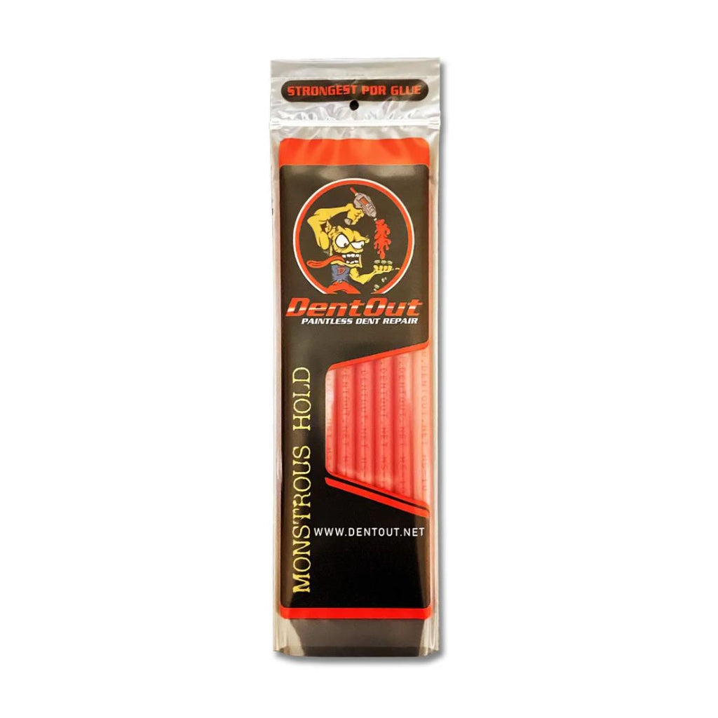 Red glue sticks, Dent Out for hot weather - 10 sticks