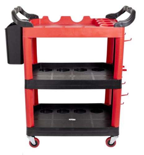 Plastic Utility Cart/Trolley 3 Tier Holds up to 200kg