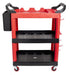 Plastic Utility Cart/Trolley 3 Tier Holds up to 200kg