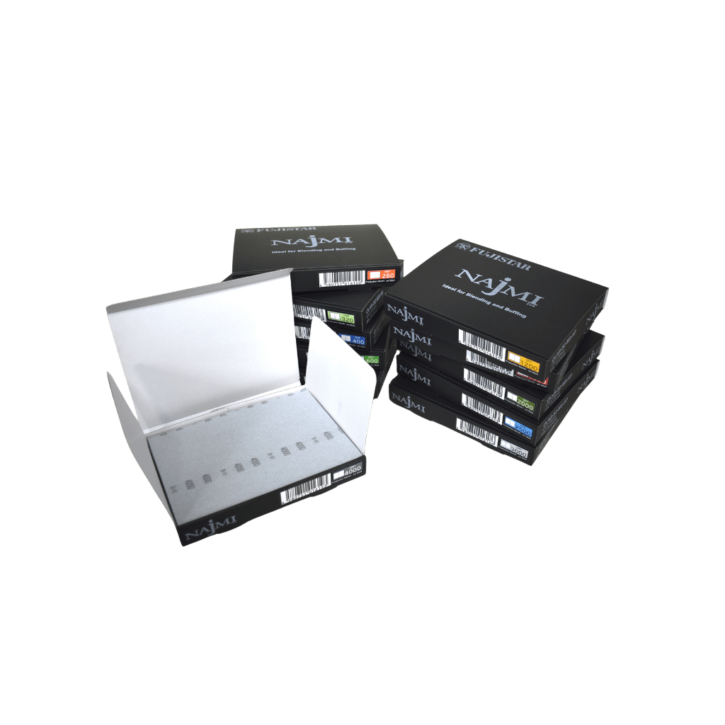 Fuji Star Najmi Sheets 4000 Grit 170mm X 130mm - 25 Sheets