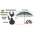 Get A Grip 80in Umbrella Pdr Shade - Fiberglass Umbrella With Billet Adjustable Pivot Mount 6in cup