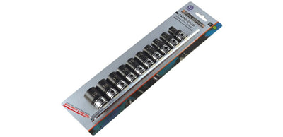 Dual Action 10 Piece Metric 1/2 Drive 6-Point Standard