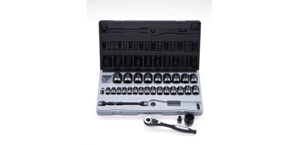 Dual Action 29 Piece Metric 1/2 Drive 6-Point Standard