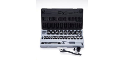 Dual Action 29 Piece Metric 1/2 Drive 6-Point Deep