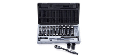 Dual Action 27 Piece Imperial 3/8 Drive 6-Point Standard/Deep