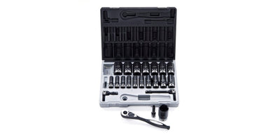 Dual Action 22 Piece Imperial 1/2 Drive 6-Point Deep
