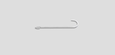 Ultra 12in Door hook 180 degrees 1/4in diameter, 5in blade