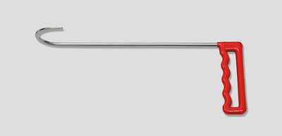 Ultra 12in Lt door hook 180 degrees 5in blade Rubber-dipped Pistol handle