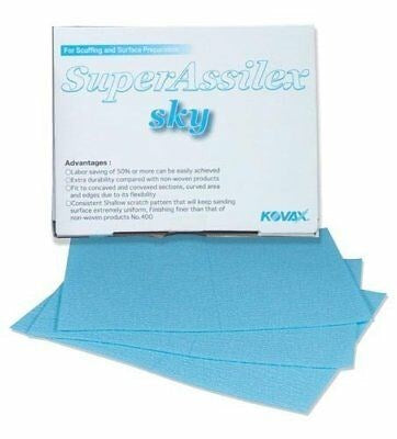 Kovax Super Assilex Ocean 360 Grit Sanding Sheets | 130x170mm 50 Sheets/box | Eagle Abrasives Japan