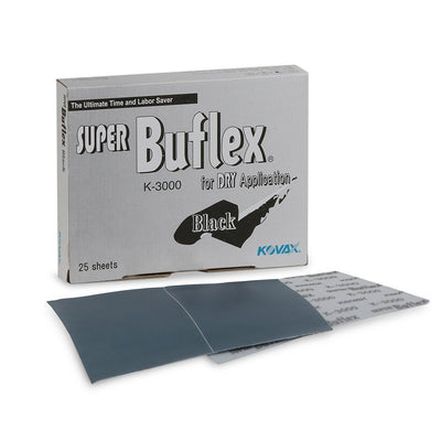Kovax Super Buflex for Dry Application Black K3000 grit 130mm x 170mm