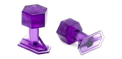 Crease Reaper Dead Center 10 mm x 20 mm Purple Hex Tabs (5 Tabs)