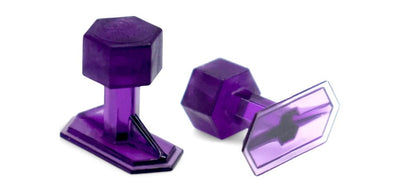 Crease Reaper Dead Center 12 mm x 25 mm Purple Hex Tabs (5 Tabs)