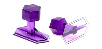 Crease Reaper Dead Center 15 mm x 30 mm Purple Hex Tabs (5 Tabs)