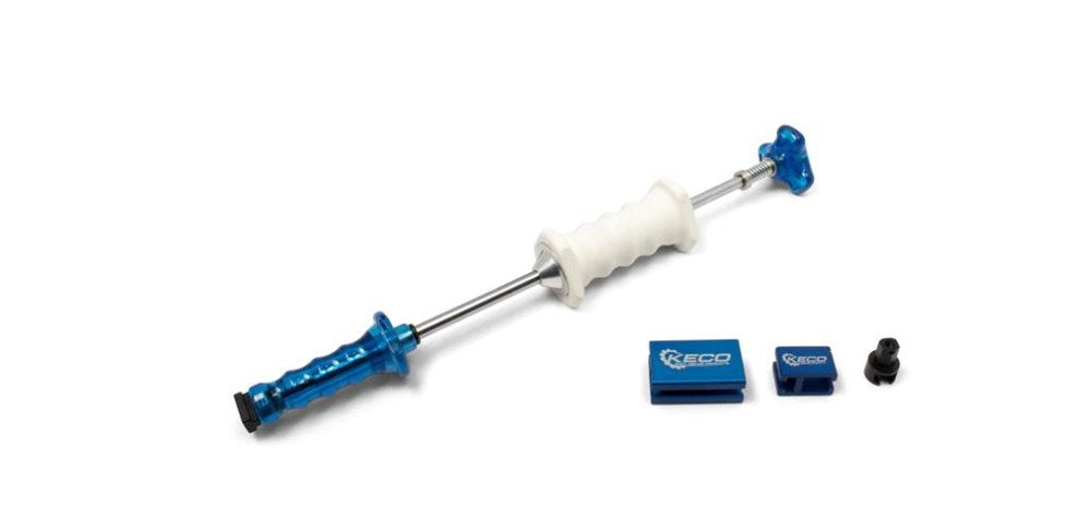 Keco 1 Pound White Aluminum Slide Hammer with 2 Adapters