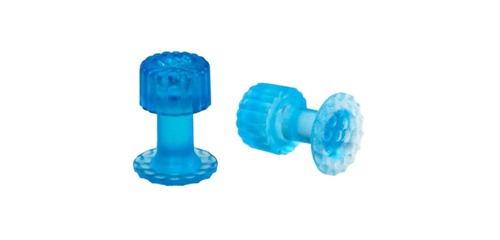 Keco Ice Dent Tab 12mm Translucent Blue - 5 Pack