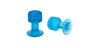 Keco Ice Dent Tab 12mm Translucent Blue - 5 Pack