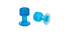 Keco Ice Dent Tab 12mm Translucent Blue - 5 Pack