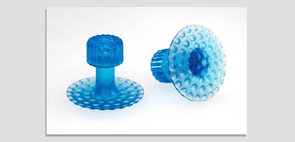 Keco Ice Dent Tab 26MM Translucent Blue - 5 Pack