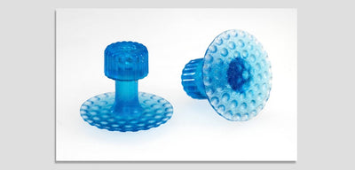 Keco Ice Dent Tab 26MM Translucent Blue - 5 Pack