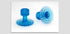 Keco Ice Dent Tab 26MM Translucent Blue - 5 Pack