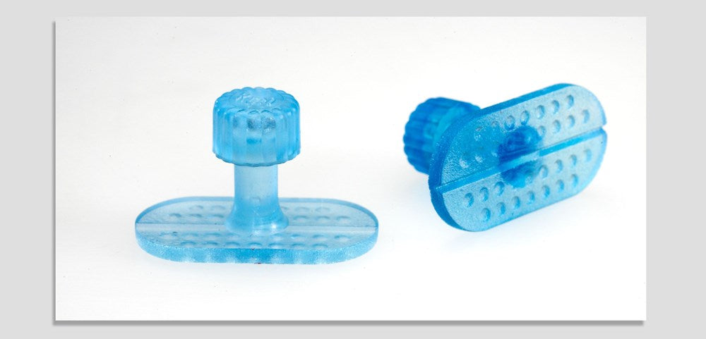 Keco Ice crease tab 12x25mm translucent blue - 5 Pack