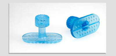 Keco Ice crease tab 12x25mm translucent blue - 5 Pack