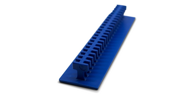 Keco Centipede® 38 x 156 mm (1.5 x 6 in) Blue Rigid Crease Glue Tab