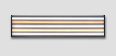 36in Wide Head (9in) Aluminum 12V 5 Strip (CWCWC) LED Fixture with Dimmer - Includes A1BC2 Kwik-Clamp for 1in Ballstud