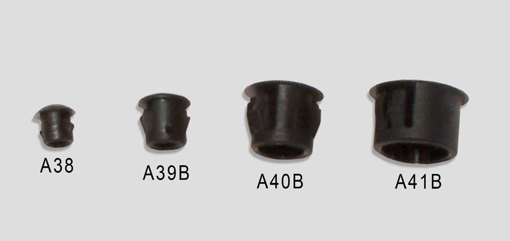 3/8in LOCKING plug black hard plastic