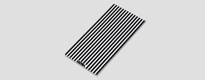 12in White & black STRIPED lens cover