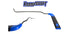 Blehm 11in Krankshaft hand tool 3/16in - right tip