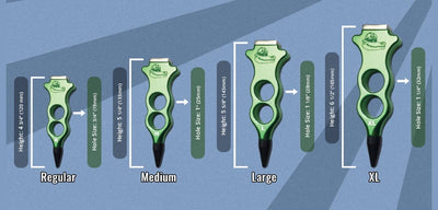 Edgy tools Aluminium Medium control punch - Green