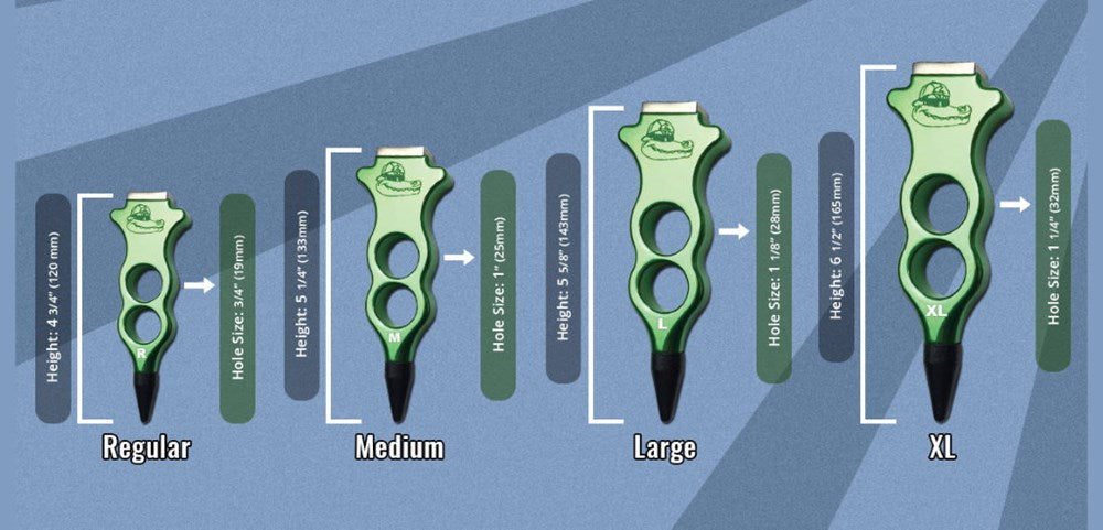 Edgy tools Aluminium Regular control punch - Green