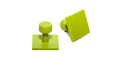 Black Plague Green 5 pack Smooth Series Square Glue Tab - 25mm