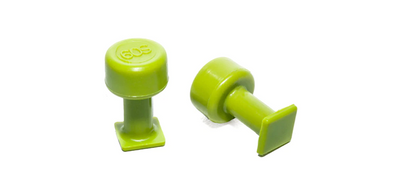 Black Plague Green 5 pack Smooth Series Square Glue Tab - 9mm