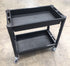 DTW Plastic Utility Cart/Trolley - 81cm (L) x 46cm (W) x 78cm (H) holds up to 135kg inc. lockable wheels