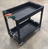 DTW Plastic Utility Cart/Trolley - 81cm (L) x 46cm (W) x 78cm (H) holds up to 135kg inc. lockable wheels