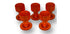 Anson Lone Star 14mm flat tabs - 5 pack