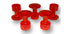 Anson Lone Star 17mm flat tabs - 5 pack