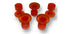 Anson Lone Star 18mm convext tabs - 5 pack