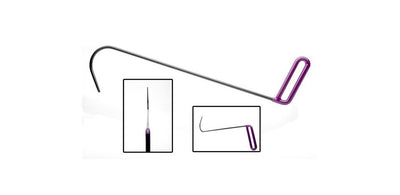 Dentcraft 24in OAL medium hook tool. Working length is 16.75in