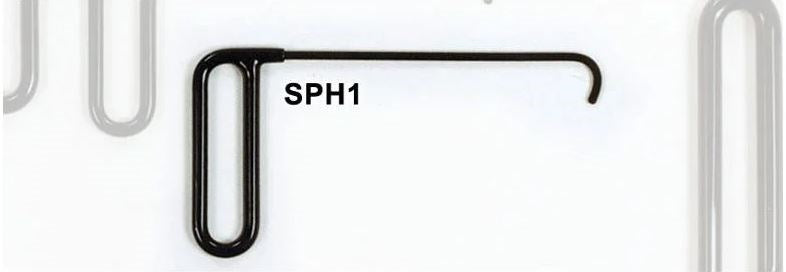 Dentcraft Side Panel Hook 1in Curved Flag