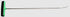 Tequila 7/16in x 30in radius bend blade with Low Rise, pipe handle, stainless Black/Lime Green