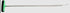 Tequila 1/2in x 36in radius bend blade with Low Rise, pipe handle, stainless Black/Lime Green