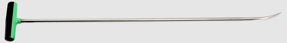 Tequila 9/16in diameter, 42in radius band blade with Low Rise, pipe handle, stainless Black/Lime Green