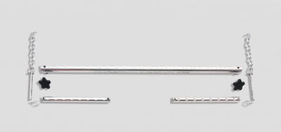 Hail rod beam w/adjustable chain & 2-adj. 8in ends